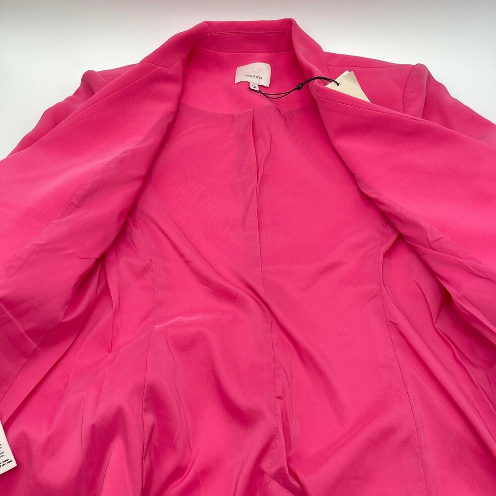 Cinq a Sept | NWT Pink Azalea Crepe Suit Kris Blazer Matching Brianne Pants 0 - Picture 10 of 16